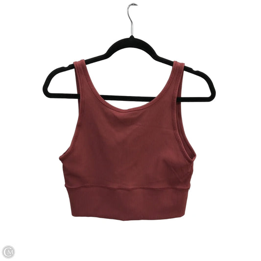 Athletic Bra By Lululemon In Maroon, Size: L