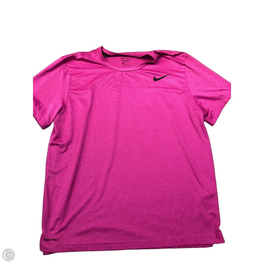 Athletic Top Short Sleeve By Nike In Purple, Size: Xl