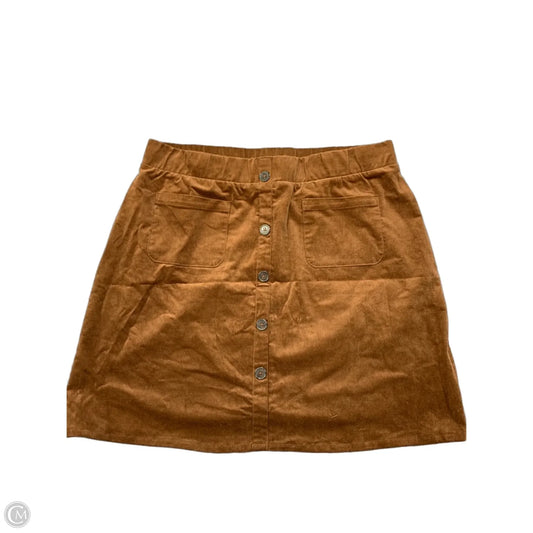 Skirt Mini & Short By Torrid In Brown, Size: 1x