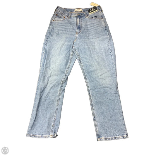 Jeans Straight By Abercrombie And Fitch In Blue Denim, Size: 6