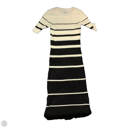Dress Sweater By Nine West In Black & White, Size: M