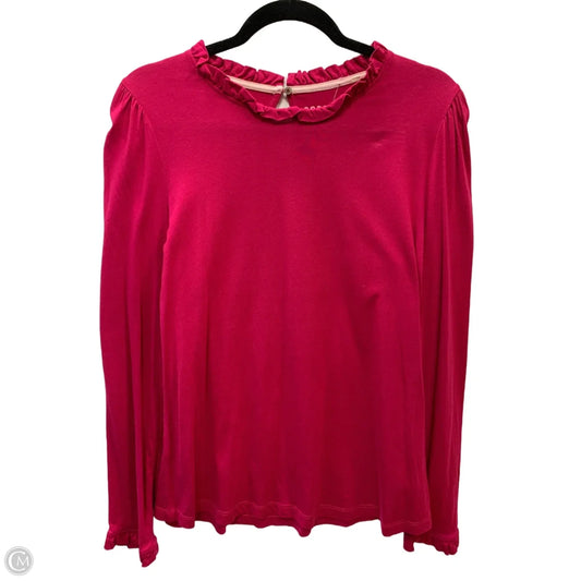 Top Long Sleeve By Boden In Pink, Size: 14