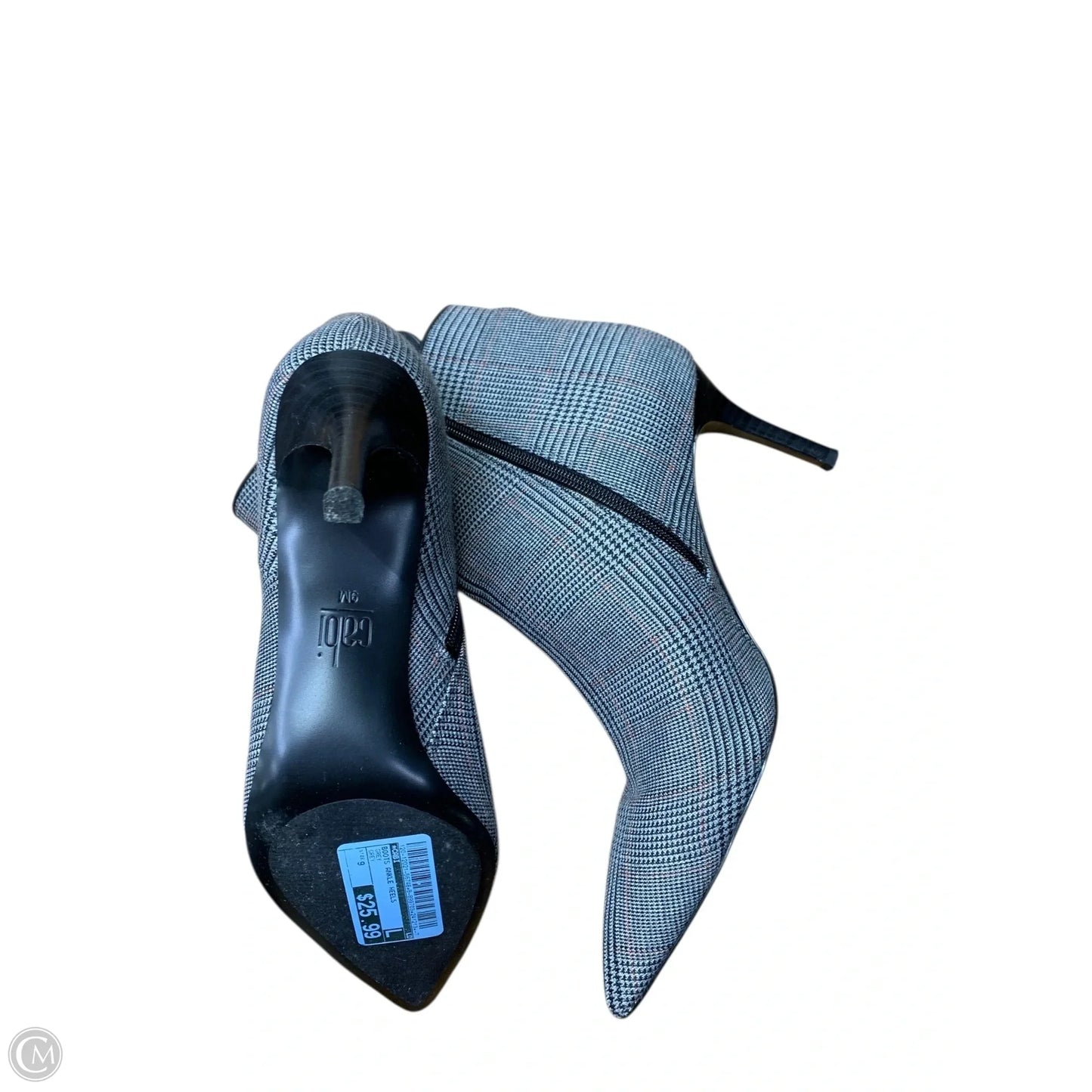 Boots Ankle Heels By Cabi In Grey, Size: 9