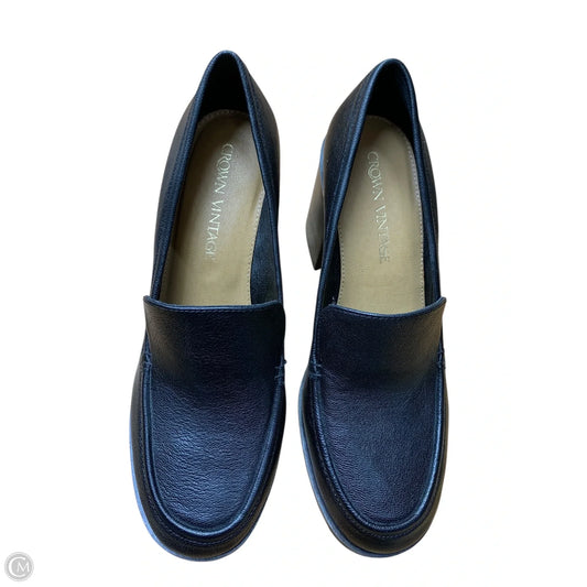 Shoes Heels Block By Crown Vintage In Black, Size: 9.5