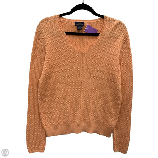 Sweater By Brooks Brothers In Orange, Size: Xl