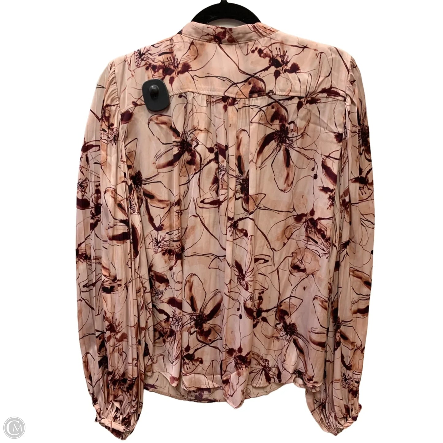Top Long Sleeve By Anthropologie In Pink, Size: Xl