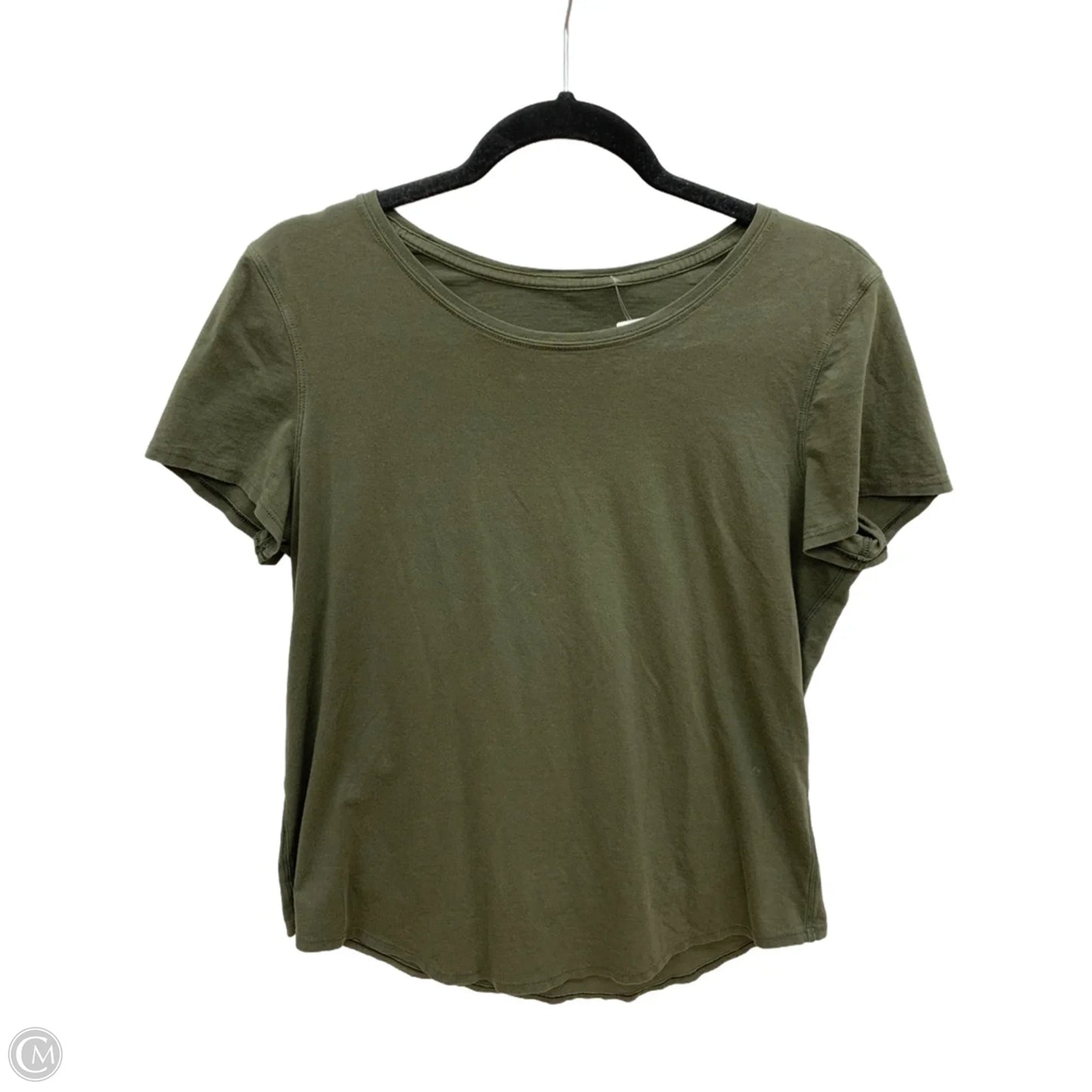 Athletic Top Short Sleeve By Lululemon In Green, Size: S