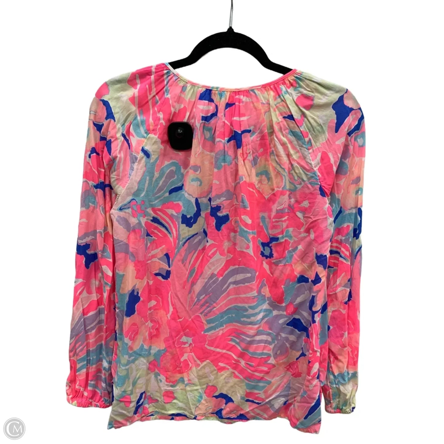 Top Long Sleeve Designer By Lilly Pulitzer In Floral Print, Size: S