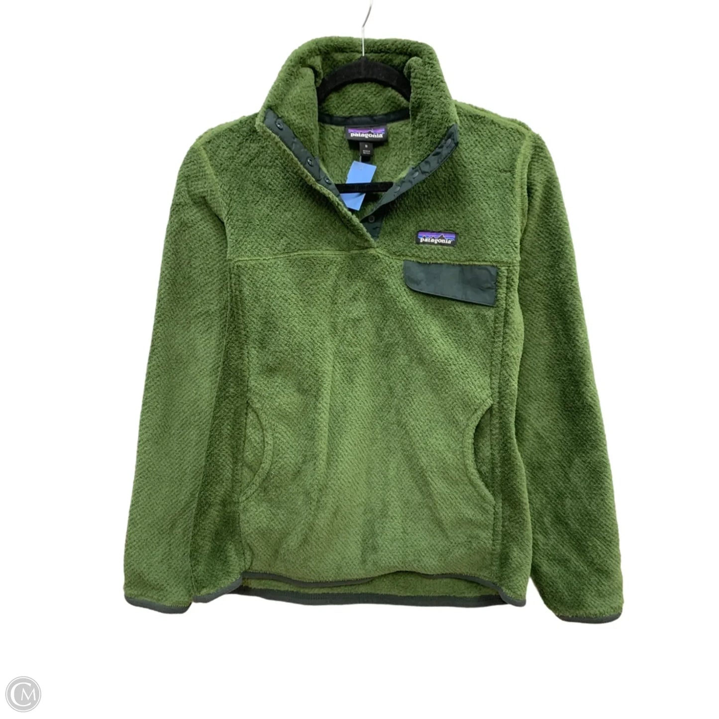 Sweatshirt Collar By Patagonia In Green, Size: M