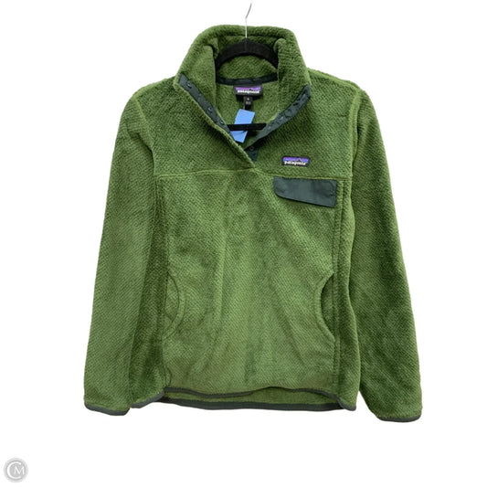 Sweatshirt Collar By Patagonia In Green, Size: M