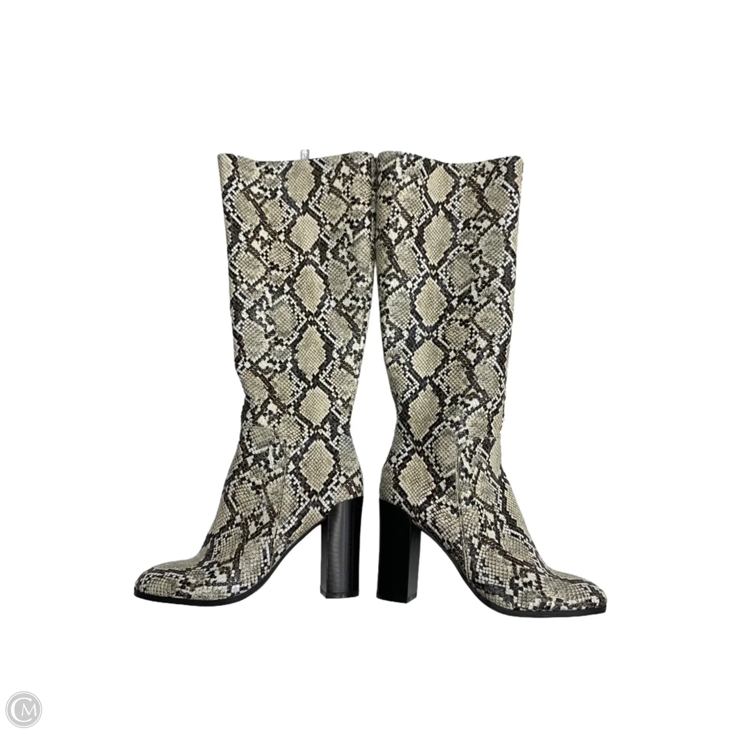 Boots Knee Heels By Kenneth Cole In Snakeskin Print, Size: 6