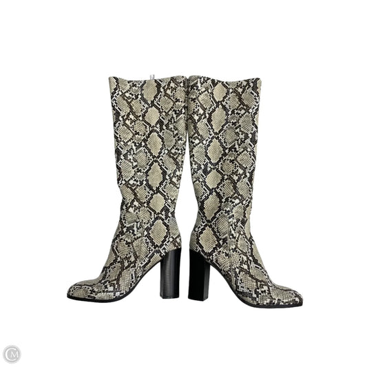 Boots Knee Heels By Kenneth Cole In Snakeskin Print, Size: 6