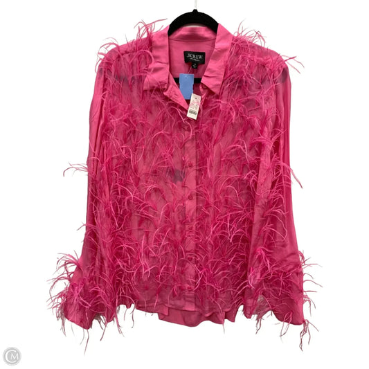 Top Long Sleeve By J. Crew In Pink, Size: 20