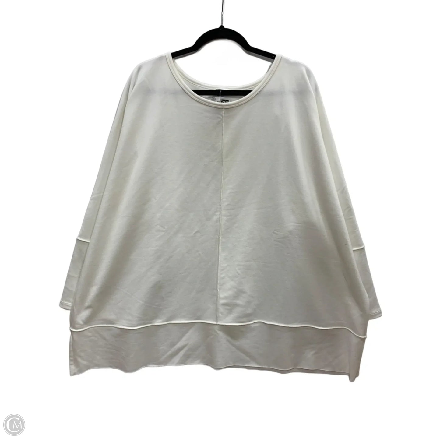 Top 3/4 Sleeve By Spanx In Cream, Size: 3x