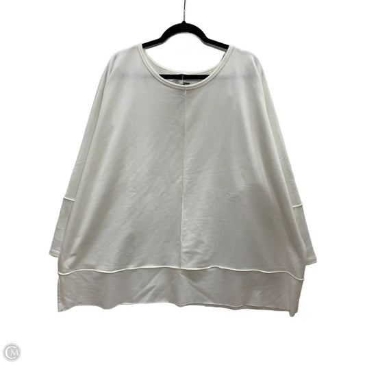 Top 3/4 Sleeve By Spanx In Cream, Size: 3x