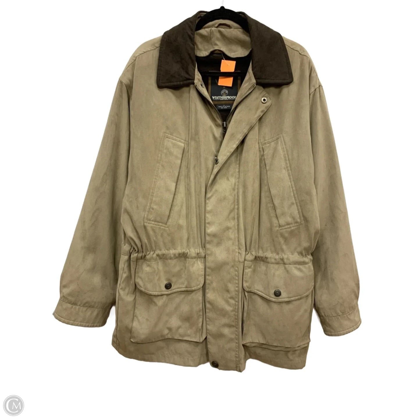 Coat Other By Weatherproof In Tan, Size: L