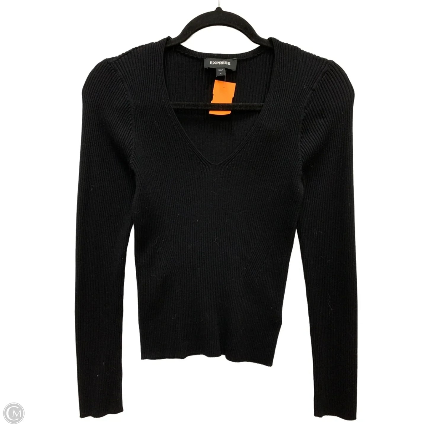 Top Long Sleeve By Express In Black, Size: M