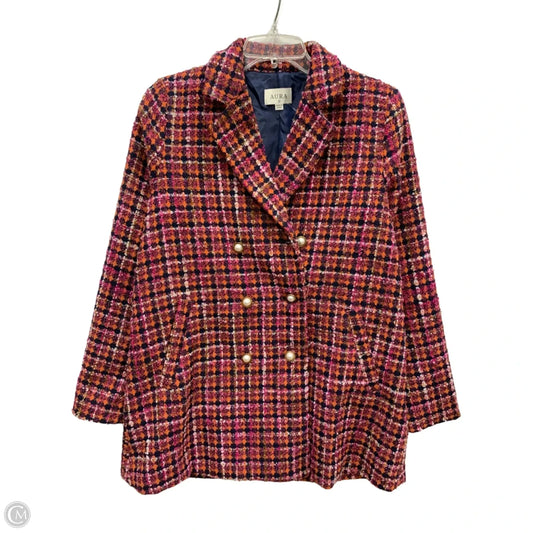 Skirt Suit 2pc By Aura In Blue & Pink, Size: S