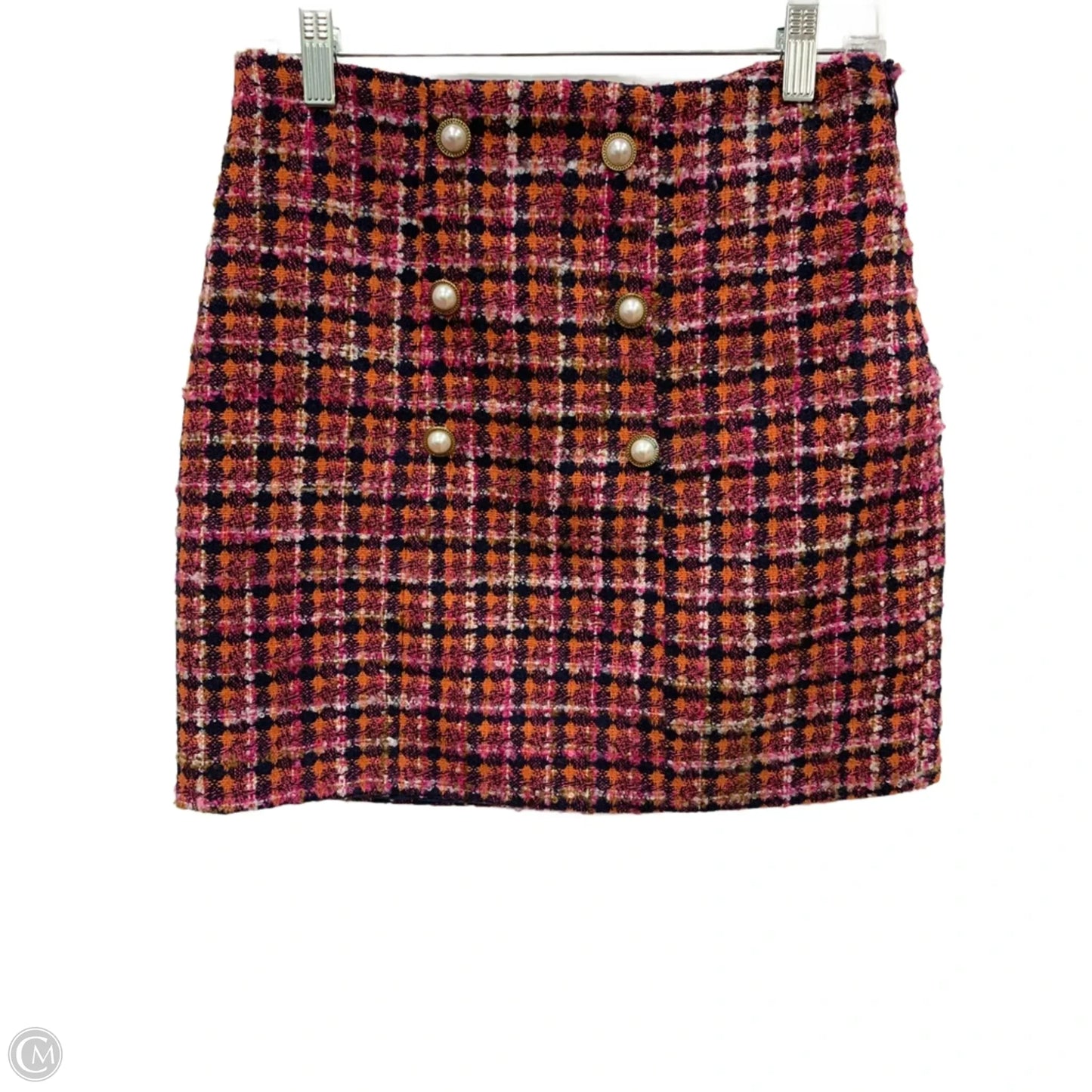 Skirt Suit 2pc By Aura In Blue & Pink, Size: S