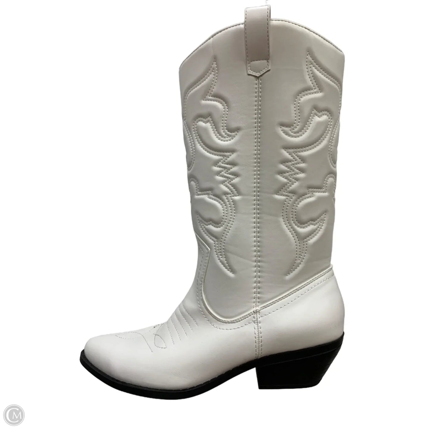 Boots Knee Flats By Soda In White, Size: 11