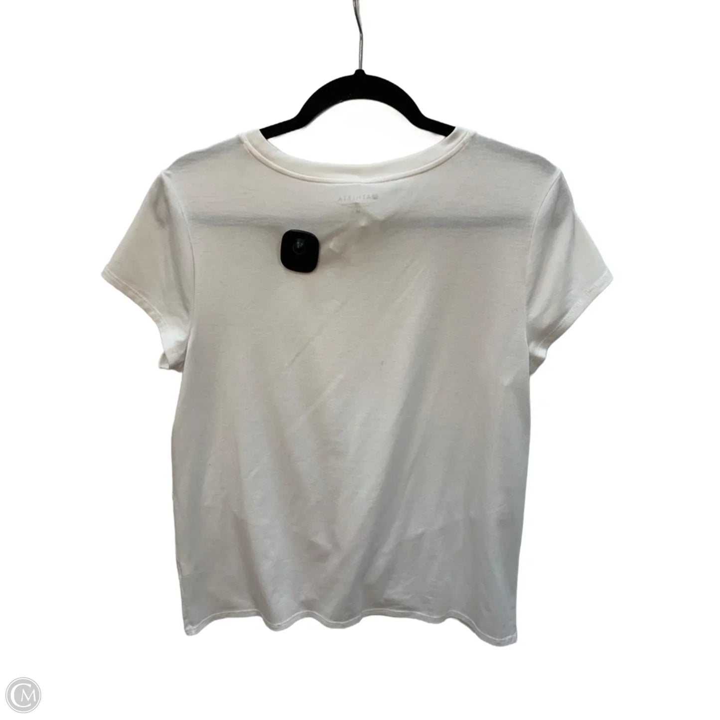 Athletic Top Short Sleeve By Athleta In White, Size: M