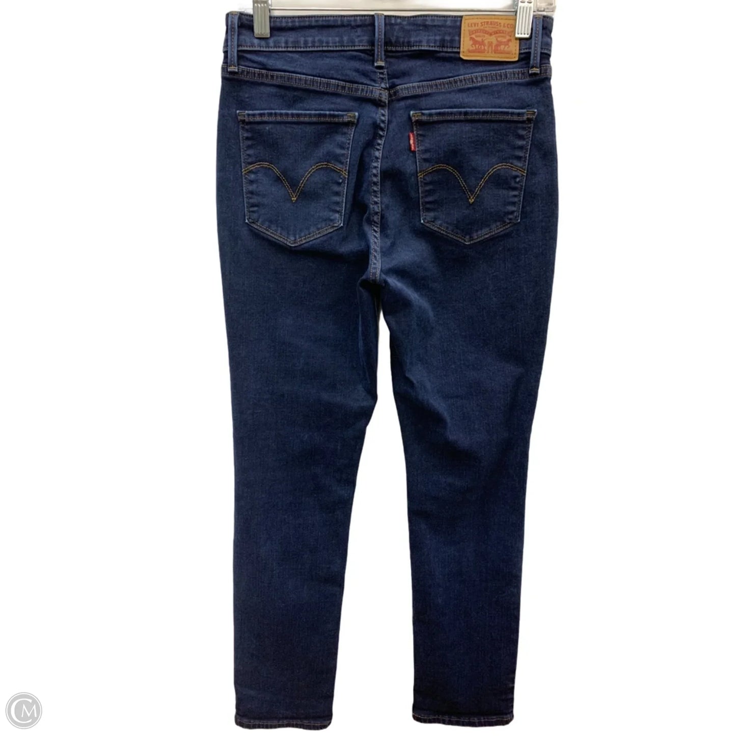 Jeans Skinny By Levis In Blue Denim, Size: 8l