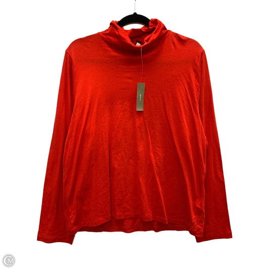 Top Long Sleeve By J. Crew In Red, Size: 3x