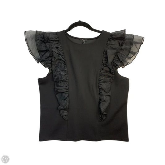 Top Short Sleeve By Express In Black, Size: M
