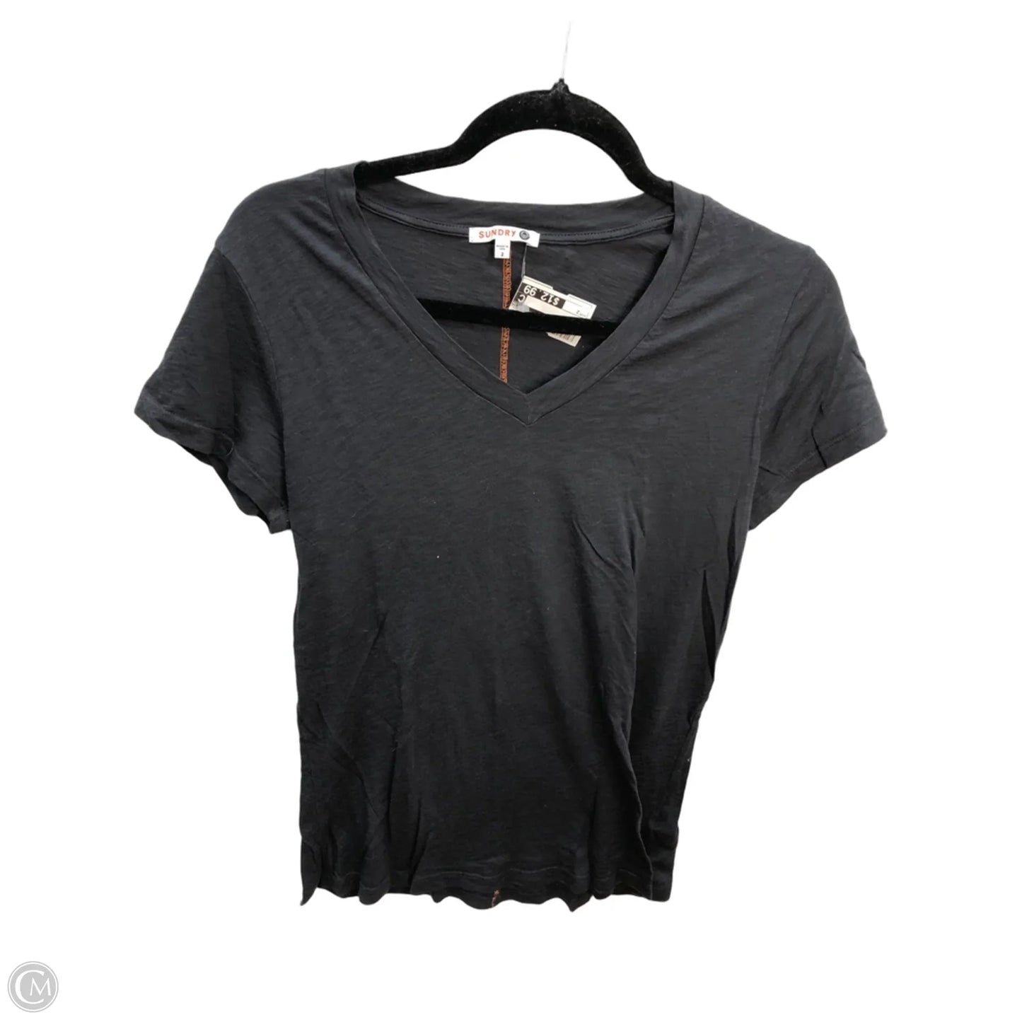 Top Short Sleeve By Sundry In Grey, Size: 2