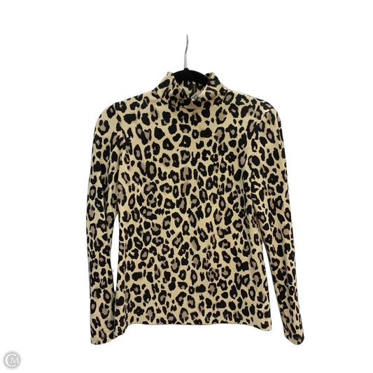 Top Long Sleeve Designer By Kate Spade In Animal Print, Size: Xs