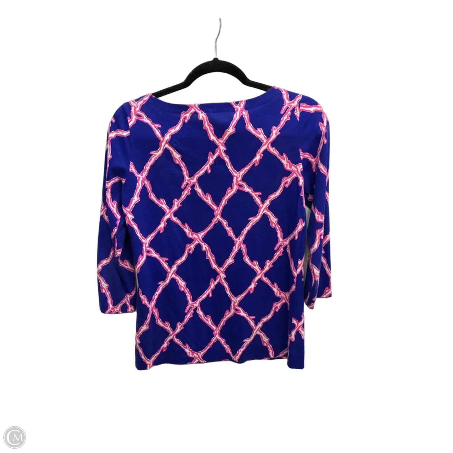 Top Long Sleeve Designer By Lilly Pulitzer In Blue, Size: Xs