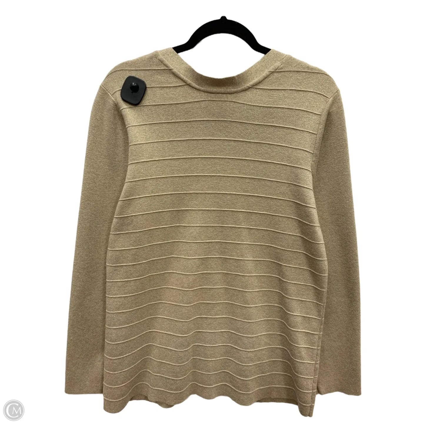 Sweater Cardigan By Lane Bryant In Gold, Size: 18