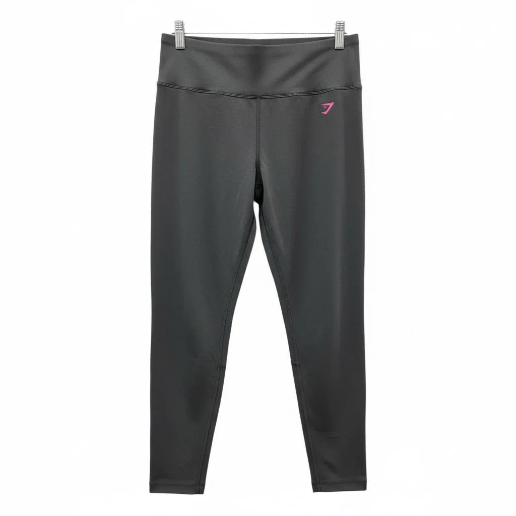 Athletic Leggings By Gym Shark In Grey, Size: L