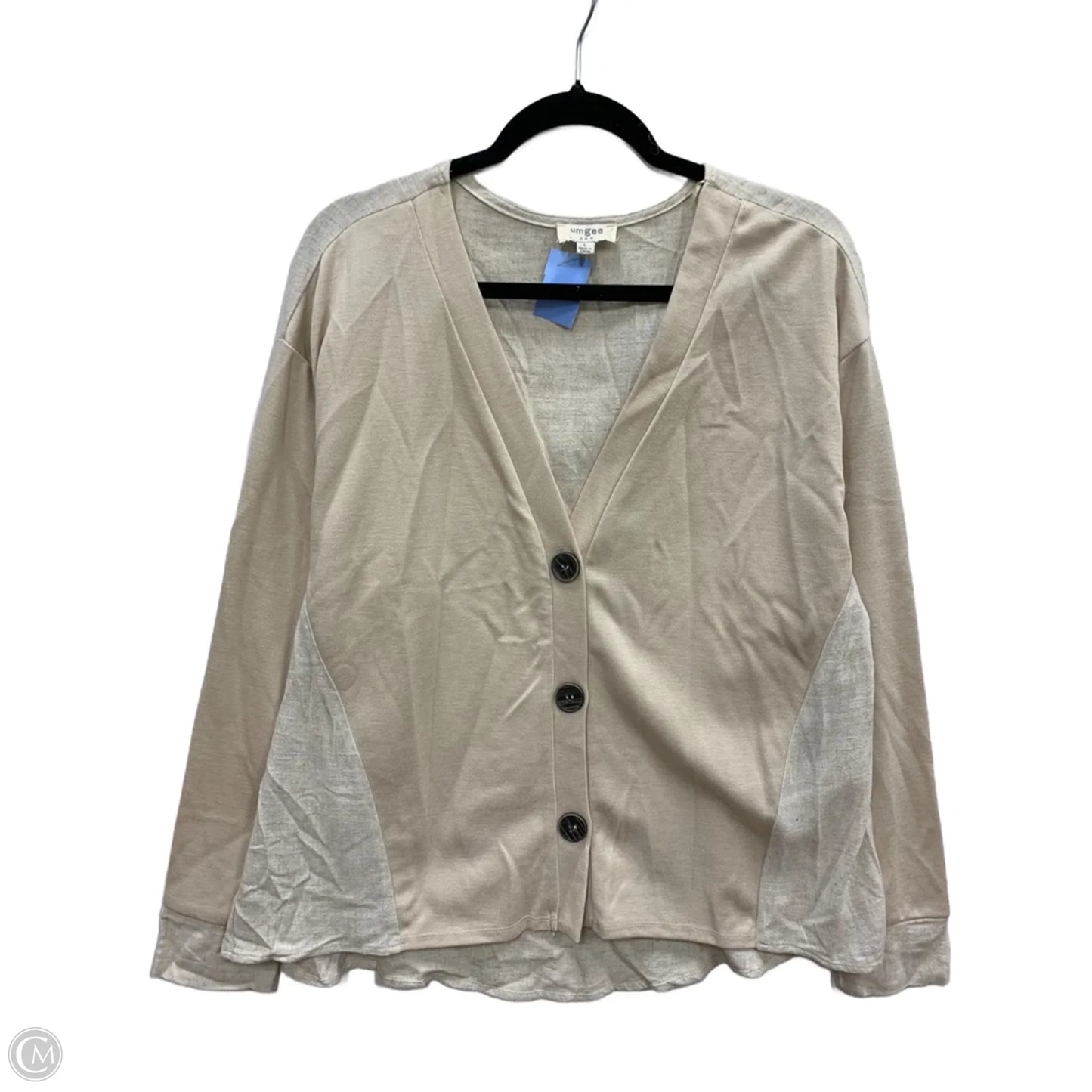 Sweater Cardigan By Umgee In Tan, Size: L