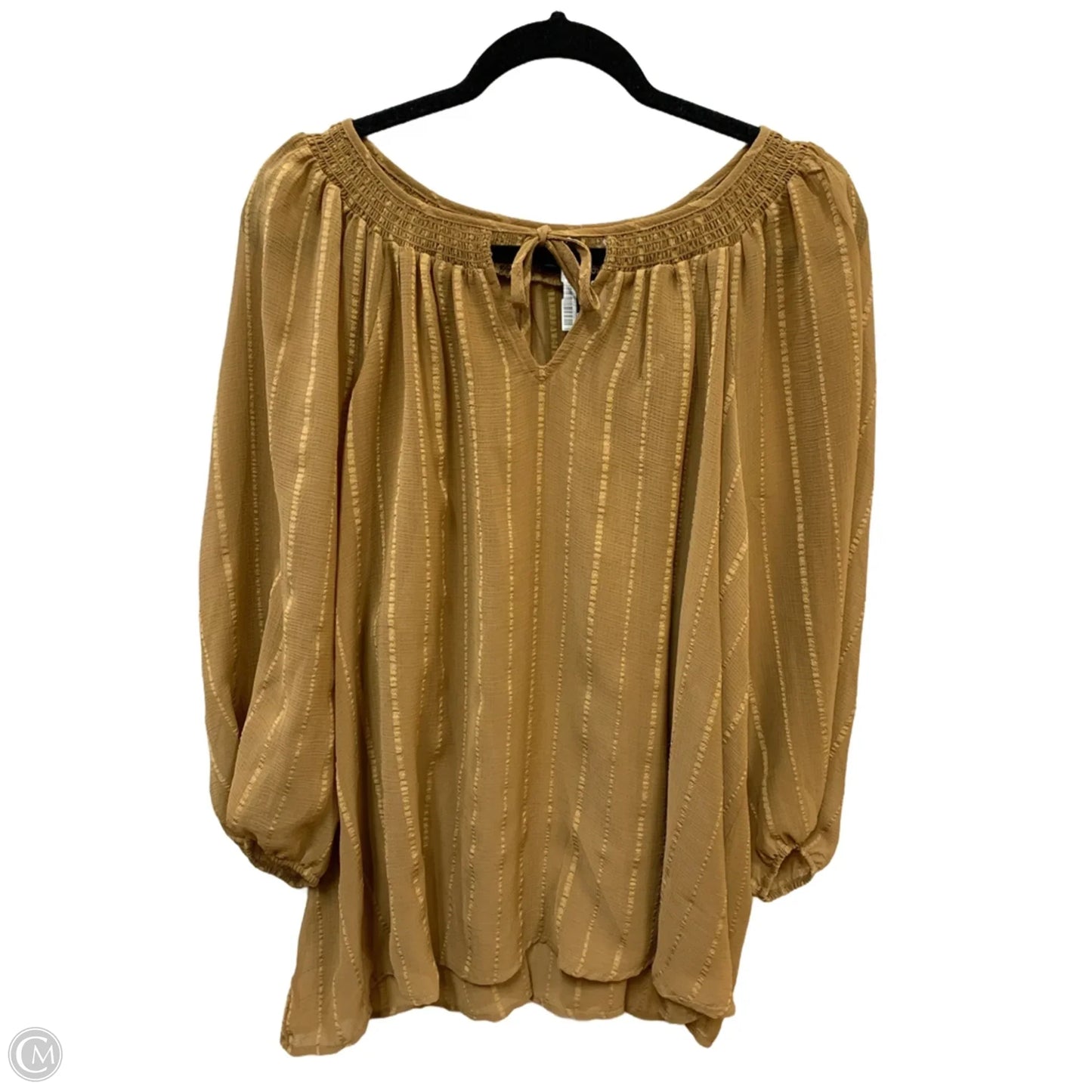 Top Long Sleeve By Torrid In Tan, Size: 2x