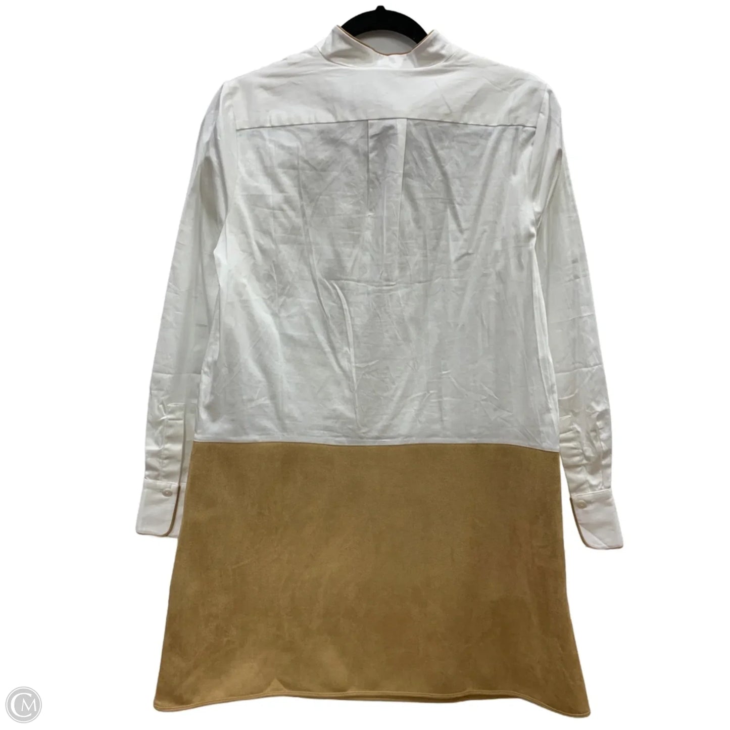 Dress Casual Short By Tuckernuck In Tan & White, Size: M