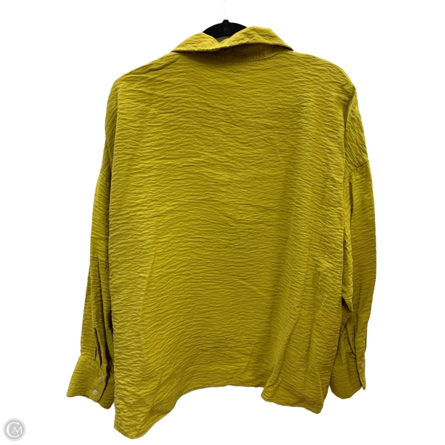 Top Long Sleeve By Anthropologie In Yellow, Size: L