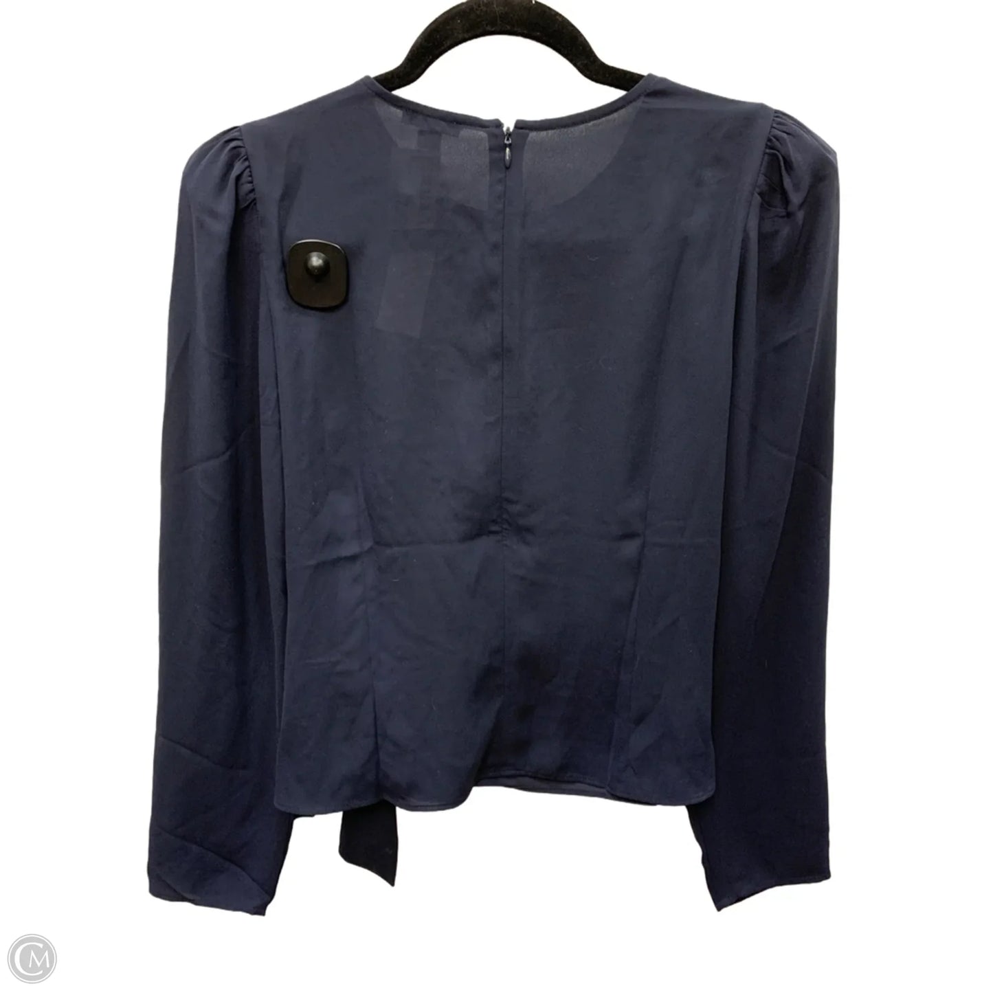 Blouse Long Sleeve By Ann Taylor In Blue, Size: S