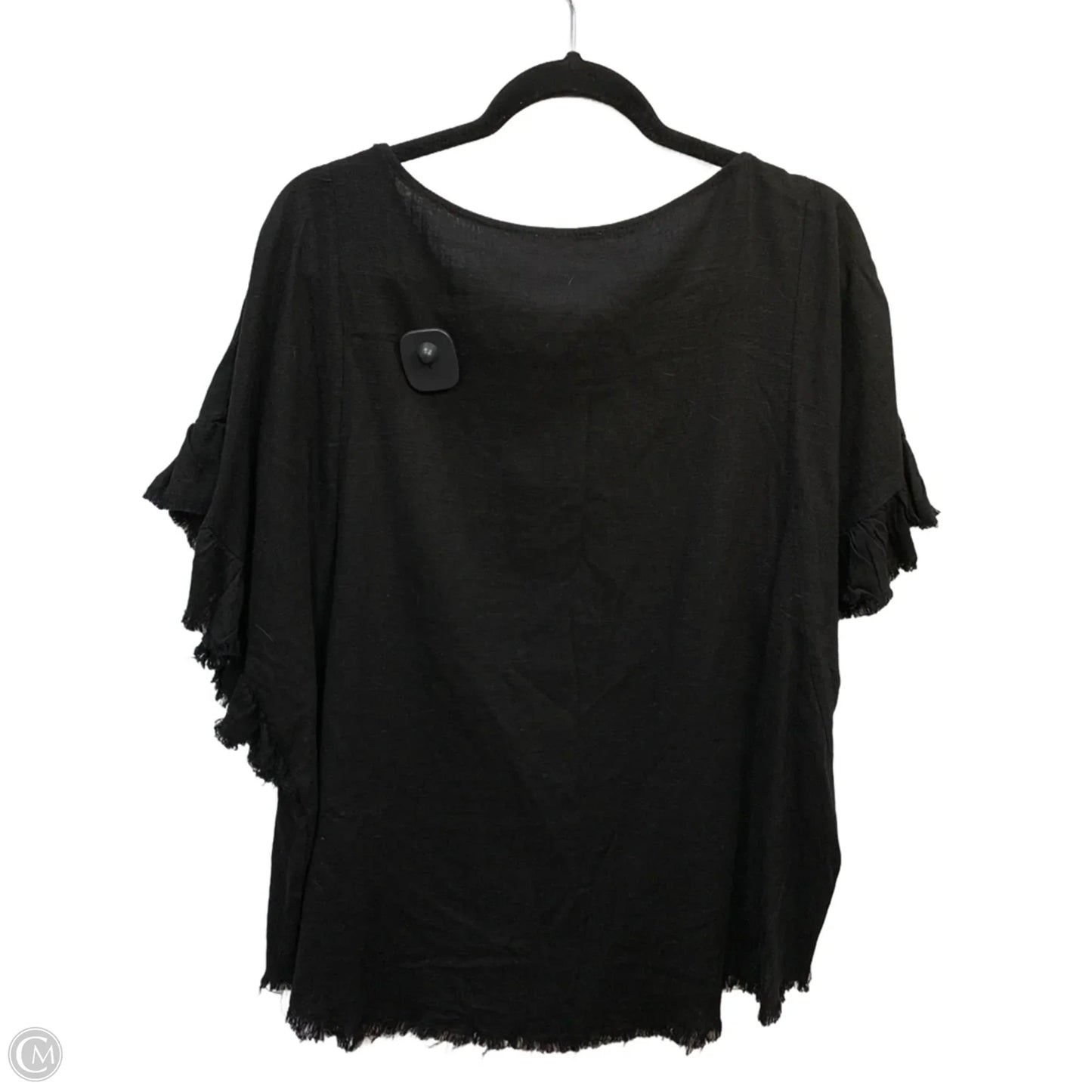Blouse Short Sleeve By Umgee In Black, Size: Xl