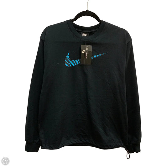 Athletic Top Long Sleeve Crewneck By Nike Apparel In Black, Size: S