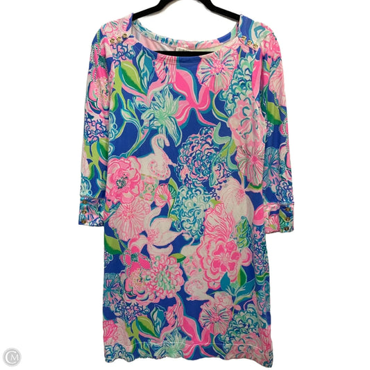 Dress Designer By Lilly Pulitzer In Blue & Pink, Size: L