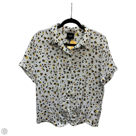 Blouse Short Sleeve By W5 In Animal Print, Size: M