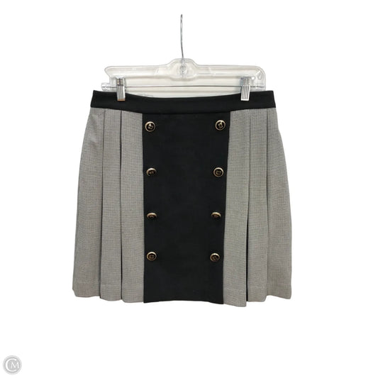 Skirt Designer By Karl Lagerfeld In Black & Grey, Size: 6
