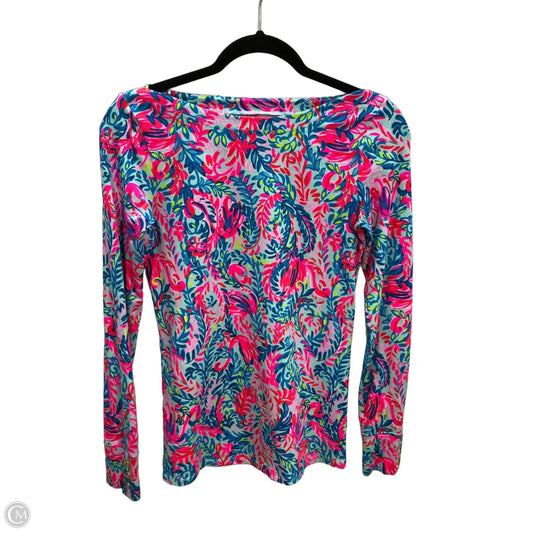 Top Long Sleeve Designer By Lilly Pulitzer In Floral Print, Size: Xs
