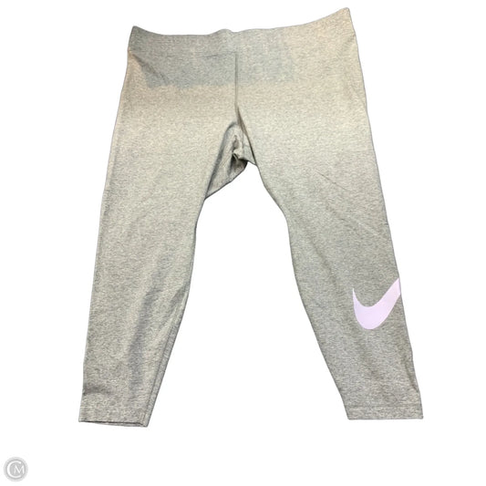 Pants Leggings By Nike In Grey, Size: 3x