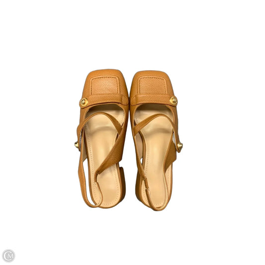 Shoes Heels Block By Clothes Mentor In Brown, Size: 7