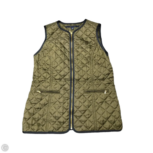 Vest Puffer & Quilted By Tommy Hilfiger In Green, Size: S