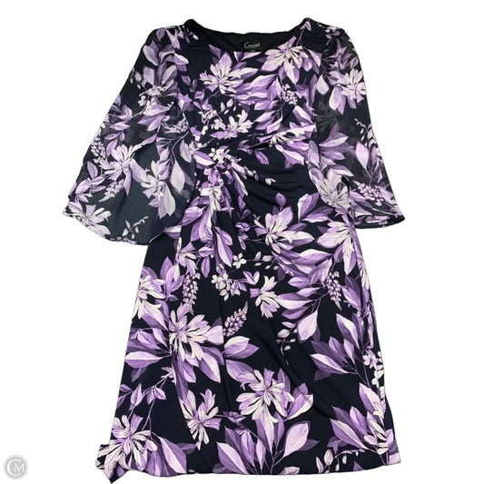 Dress Party Midi By Connected Apparel In Purple, Size: 8
