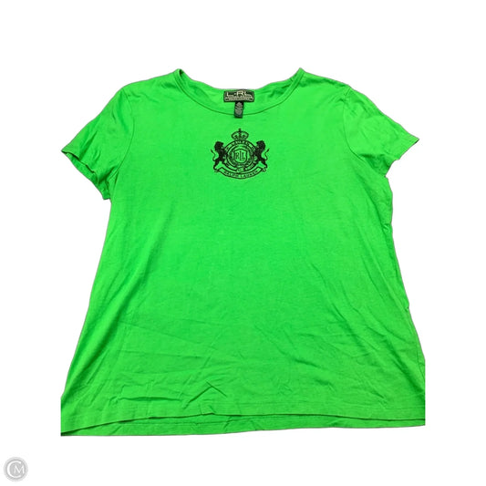 Top Short Sleeve By Ralph Lauren In Green, Size: Xl