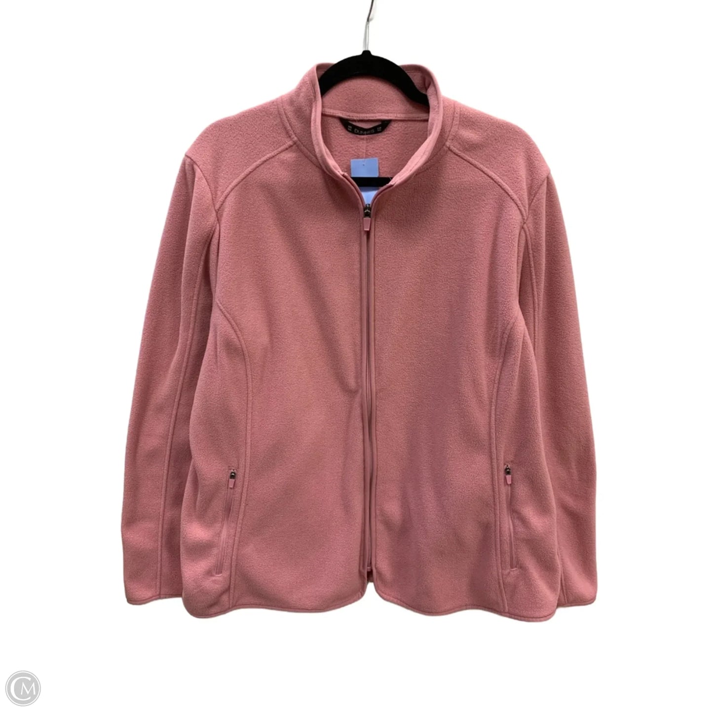 Jacket Fleece By Clothes Mentor In Pink, Size: Xxl